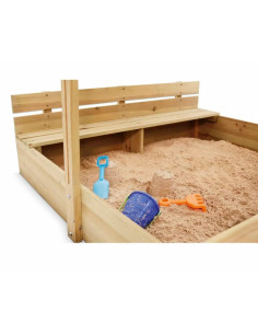 PLUM25509AA108,Cutie de nisip cu bancute si parasolar reglabil, Pum 25509 2