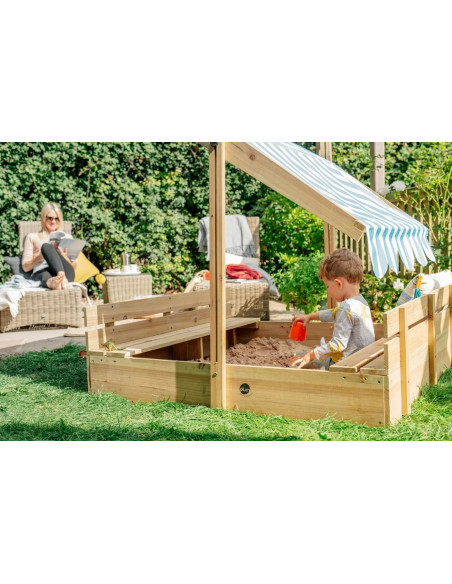 PLUM25509AA108,Cutie de nisip cu bancute si parasolar reglabil, Pum 25509