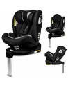 BN-LO-BRAAM_CARBON,Lionelo - Scaun auto Braam Carbon Pozitie de somn, Protectie laterala, Rotire 360 grade, 0-36 Kg, cu Isofix, 