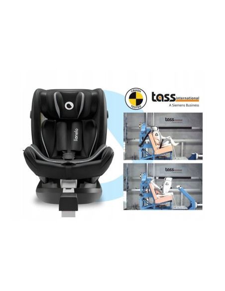 BN-LO-BRAAM_CARBON,Lionelo - Scaun auto Braam Carbon Pozitie de somn, Protectie laterala, Rotire 360 grade, 0-36 Kg, cu Isofix, 