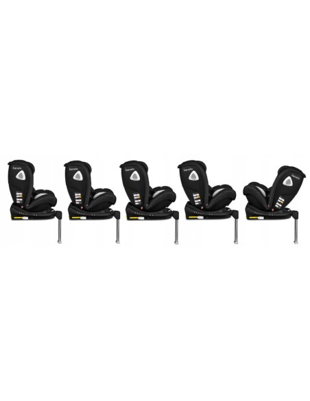 BN-LO-BRAAM_CARBON,Lionelo - Scaun auto Braam Carbon Pozitie de somn, Protectie laterala, Rotire 360 grade, 0-36 Kg, cu Isofix, 