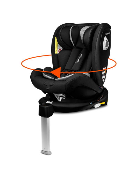 BN-LO-BRAAM_CARBON,Lionelo - Scaun auto Braam Carbon Pozitie de somn, Protectie laterala, Rotire 360 grade, 0-36 Kg, cu Isofix, 
