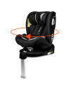 BN-LO-BRAAM_CARBON,Lionelo - Scaun auto Braam Carbon Pozitie de somn, Protectie laterala, Rotire 360 grade, 0-36 Kg, cu Isofix, 