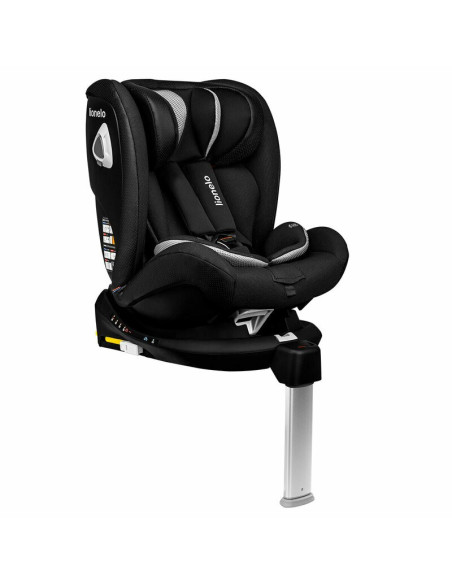 BN-LO-BRAAM_CARBON,Lionelo - Scaun auto Braam Carbon Pozitie de somn, Protectie laterala, Rotire 360 grade, 0-36 Kg, cu Isofix, 