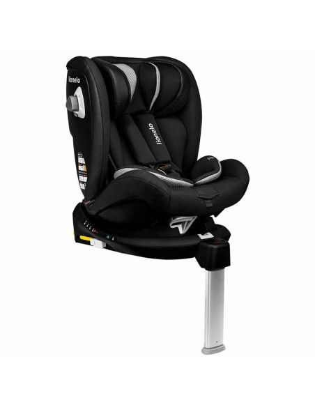 BN-LO-BRAAM_CARBON,Lionelo - Scaun auto Braam Carbon Pozitie de somn, Protectie laterala, Rotire 360 grade, 0-36 Kg, cu Isofix, 