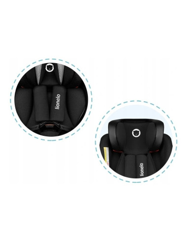 BN-LO-BRAAM_CARBON,Lionelo - Scaun auto Braam Carbon Pozitie de somn, Protectie laterala, Rotire 360 grade, 0-36 Kg, cu Isofix, 