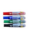 VB4+B,Set 4 Markere WHITEBOARD Pilot Vboard master vf rotund + Burete