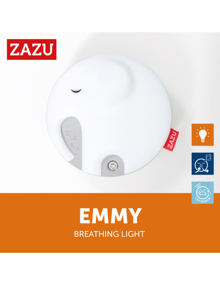 ZA-EMMY-01,Elefantul Emmy cu Lumina si Muzica Zazu Kids