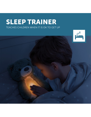 ZA-BRODY-03,Ursuletul Brody Antrenor de Somn Muzical cu Lumina, Roz,Zazu Kids