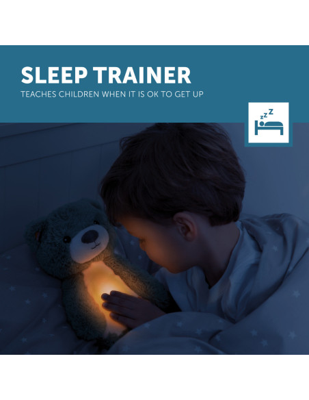 ZA-BRODY-03,Ursuletul Brody Antrenor de Somn Muzical cu Lumina, Roz,Zazu Kids