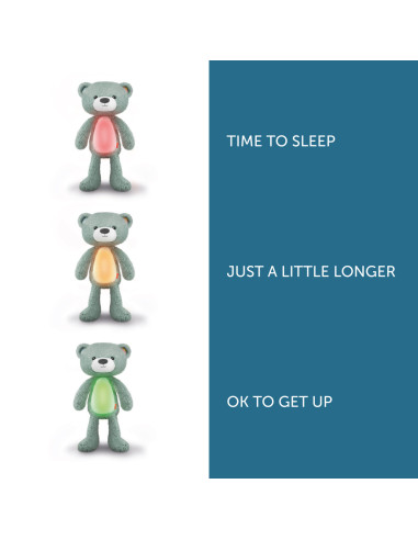 ZA-BRODY-03,Ursuletul Brody Antrenor de Somn Muzical cu Lumina, Roz,Zazu Kids