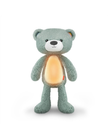 ZA-BRODY-02,Ursuletul Brody Antrenor de Somn Muzical cu Lumina, Bleu, Zazu Kids