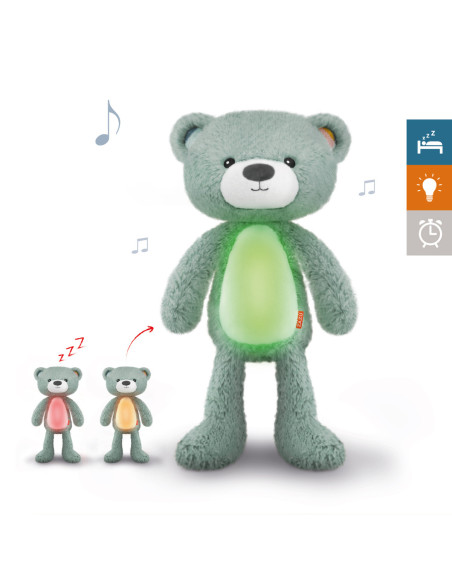 ZA-BRODY-02,Ursuletul Brody Antrenor de Somn Muzical cu Lumina, Bleu, Zazu Kids
