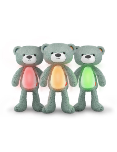 ZA-BRODY-02,Ursuletul Brody Antrenor de Somn Muzical cu Lumina, Bleu, Zazu Kids