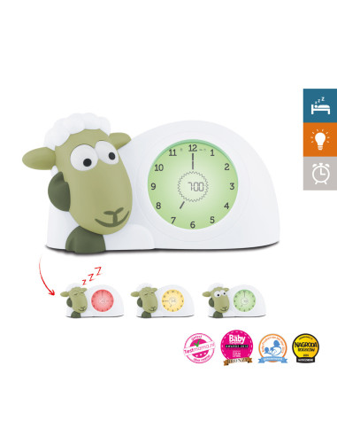 ZA-SAM-07,Ceas Antrenor de Somn Zazu Kids Sam Verde
