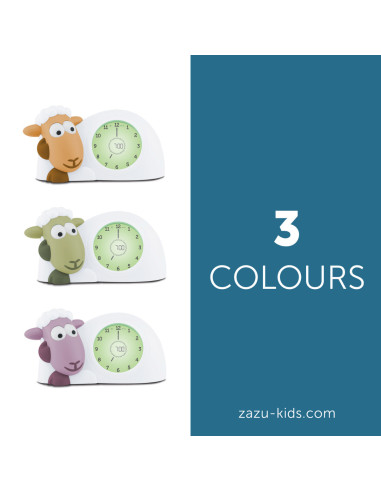 ZA-SAM-07,Ceas Antrenor de Somn Zazu Kids Sam Verde