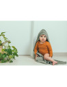 TM-CAP05-540,Prosop cu gluga pentru copii, din Bambus XXL 95X95 cm, Whisper Green