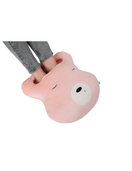 MY-FOOTW-PINK,Incalzitor pentru picioare, Ursulet Roz