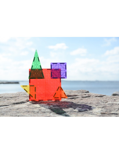 MBRXBIG6,Set magnetic Magbrix 6 piese patrate mari - compatibil cu caramizi de constructie tip Lego