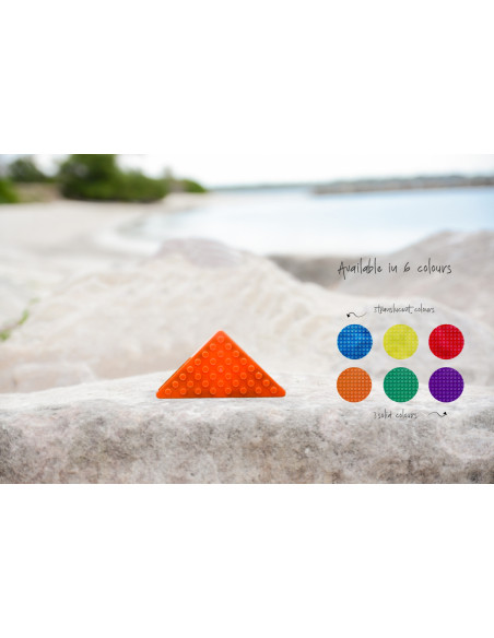 MBRX-DREPT12,Set magnetic Magbrix 12 piese triunghi drept - compatibil cu caramizi de constructie tip Lego