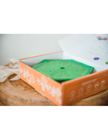 MBL-105,Set magnetic Magblox - 6 piese magnetice hexagon pentru constructie