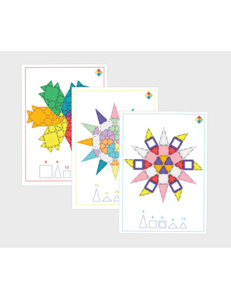 MBL-106,Set carduri Mandala pentru seturile magnetice de constructie