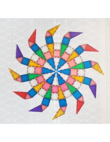 MBL-106,Set carduri Mandala pentru seturile magnetice de constructie