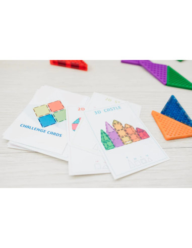 MBL-107,Set carduri cu provocari pentru seturile magnetice de constructie