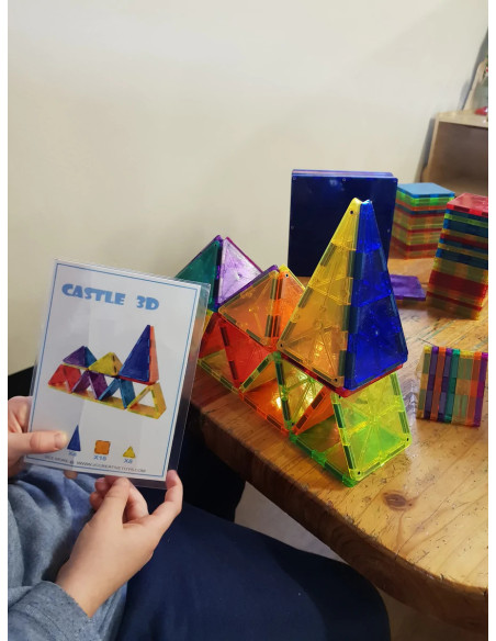 MBL-107,Set carduri cu provocari pentru seturile magnetice de constructie