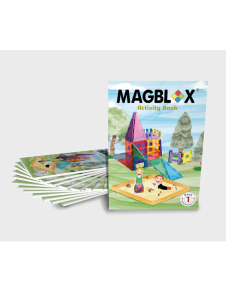 MBL-108,Carte cu activitati pentru seturile magnetice de constructie