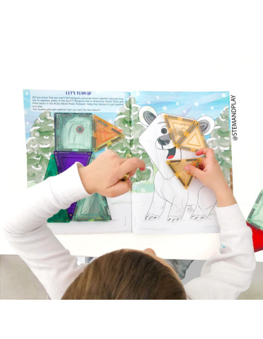 MBL-108,Carte cu activitati pentru seturile magnetice de constructie