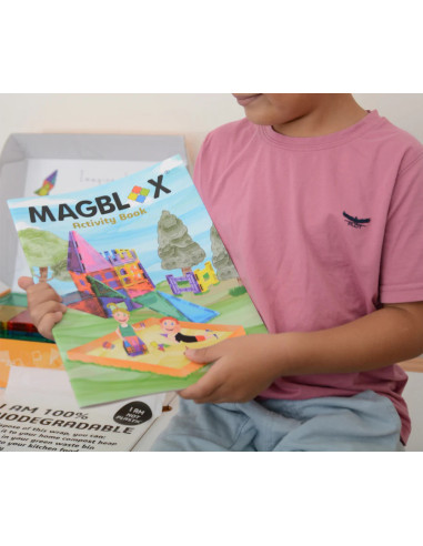 MBL-108,Carte cu activitati pentru seturile magnetice de constructie