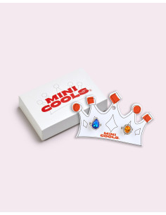 RING007,Inele Rainbow, portocaliu si albastru 2