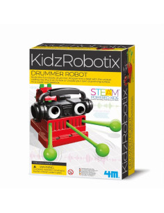4M-03442,Kit constructie robot - Drummer, Kidz Robotix