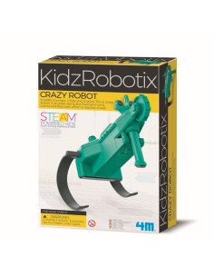 4M-03393,Kit constructie robot - Crazy Robot, Kidz Robotix