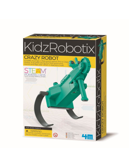 4M-03393,Kit constructie robot - Crazy Robot, Kidz Robotix