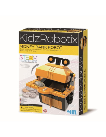 4M-03422,Kit constructie robot - Money Bank Robot, Kidz Robotix