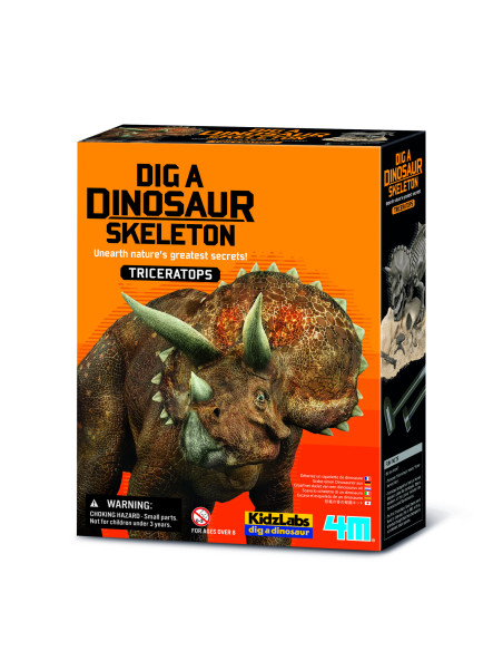 4M-03228,Set educativ Sapa si descopera Dinozauri - Triceratops