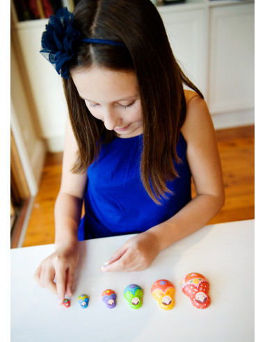 4M-04617,Set creativ de pictat - Cutiute Matrioshka