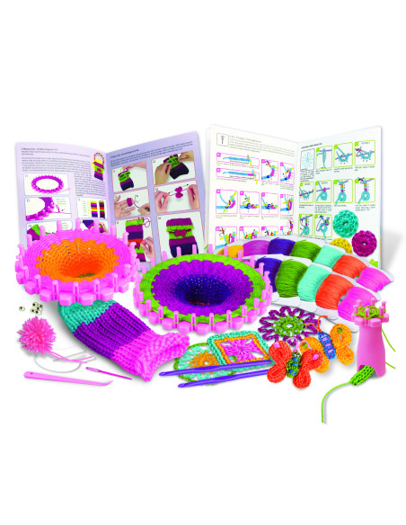 4M-05539,Kit stiintific - Tricotat si Crosetat, STEAM Kids