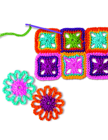 4M-05539,Kit stiintific - Tricotat si Crosetat, STEAM Kids