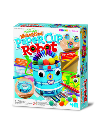 4M-04920,Kit creativ STEM - Robotul din carton, Thinking Kits