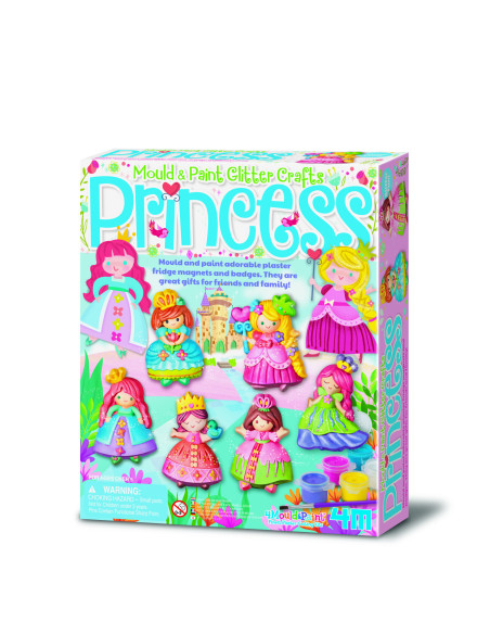 4M-03528,Atelier creativ Modeleaza si picteaza - Printesa cu sclipici