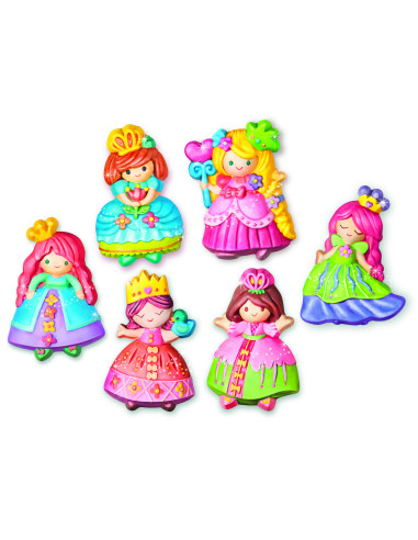 4M-03528,Atelier creativ Modeleaza si picteaza - Printesa cu sclipici