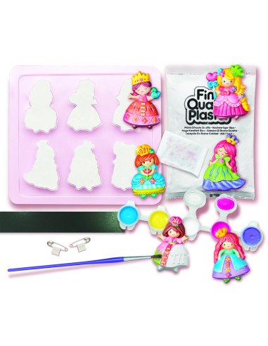 4M-03528,Atelier creativ Modeleaza si picteaza - Printesa cu sclipici
