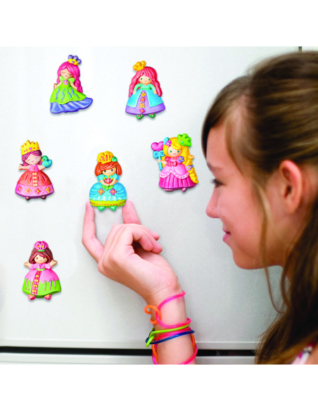 4M-03528,Atelier creativ Modeleaza si picteaza - Printesa cu sclipici