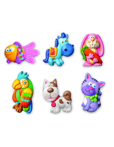 4M-03539,Atelier creativ Modeleaza si picteaza - Animale dragute