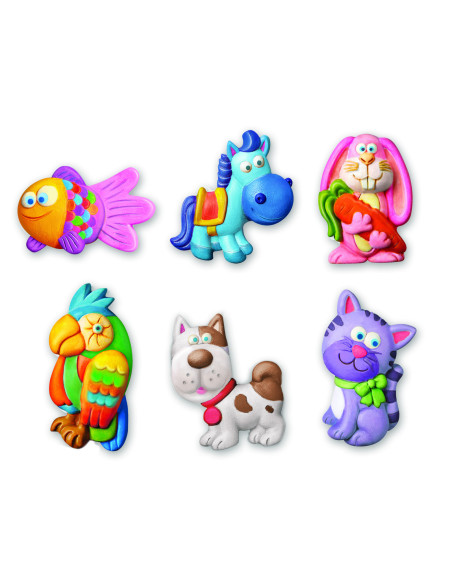 4M-03539,Atelier creativ Modeleaza si picteaza - Animale dragute