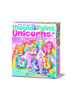 4M-04708,Atelier creativ Modeleaza si picteaza - Unicorni cu sclipici
