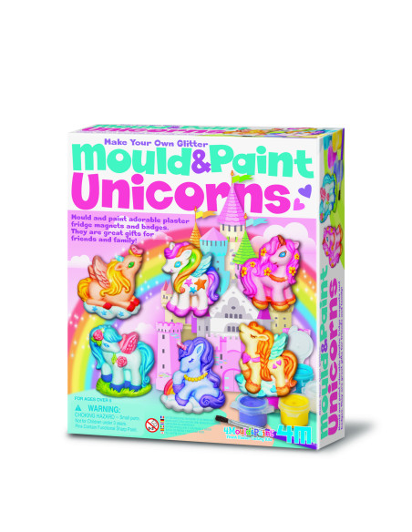4M-04708,Atelier creativ Modeleaza si picteaza - Unicorni cu sclipici
